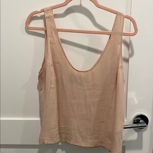 Reformation Tan / Light Pink Tank Top